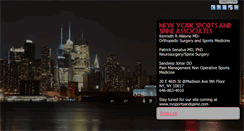 Desktop Screenshot of nysportsandspine.com